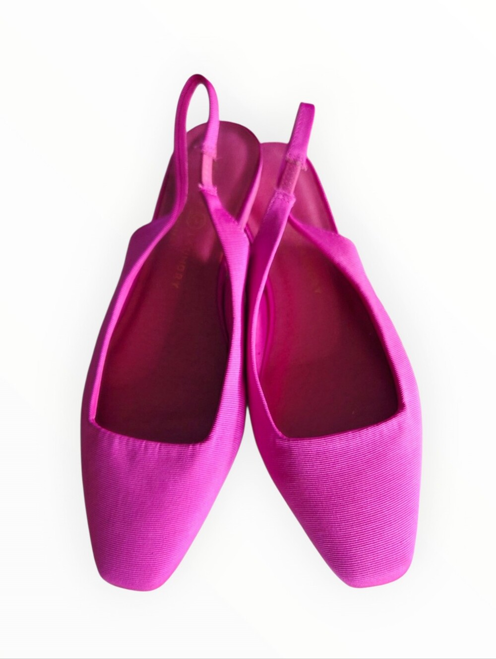Chinese Laundry Hot Pink Fabric Sling Back Flats 8